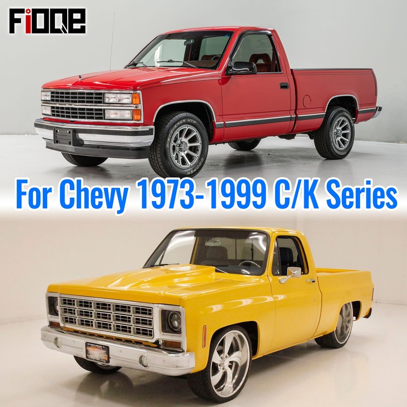 Fioqe Custom Fit Bench Seat Covers for Chevy 1973-1999 C/K