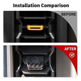 JWWY for Bronco Center Console Air Conditioning Vent Adjustment Device Decoration Cover Trim Compatible with Ford Bronco Interior Accessories 2021-2024+ 4PCS Carbon Fiber