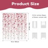 BREASOME Pink Shower Curtain, Romantic Loving Red Heart, 72x72 Inch