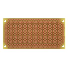 SB404 Solderable PC BreadBoard, 1 Sided PCB, Matches BB400 breadboards with Power Rails, 3.75 x 1.85in (95.3 x 47.0mm)