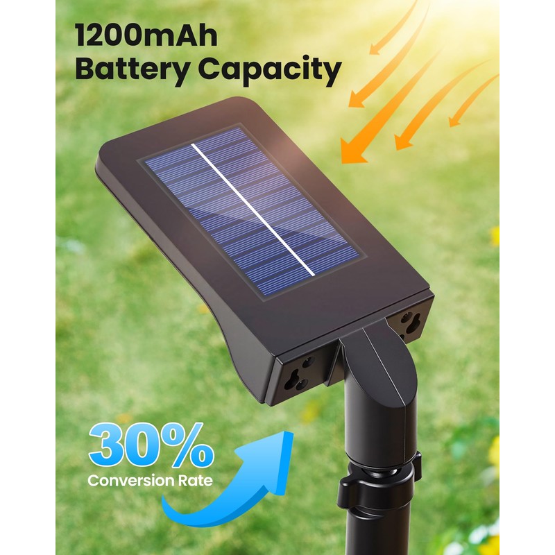 Thumok Clip on Solar Lights for Fence,1-Second Install Solar Fence