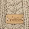 Aran Traditions Cable Knit Wrap Button Scarf (Oatmeal)