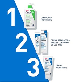 CeraVe Crema Hidratante Diaria para Rostro y Cuerpo, para Piel Seca a Muy Seca, Hidratación por 24 Horas, con 3 Ceramidas Esenciales y Ácido...       