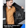 toolant Winter Safety Reflective Jacket for Men- Waterproof, High Visibility,