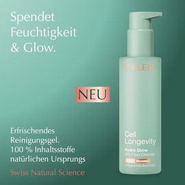 WELEDA Cell Longevity Hydra Glow Jelly Face Cleanser - Face Cleansing with [NAD+ ] Booster & Hyaluronic Acid Cleanses the Skin and Moisturises (Natural Cosmetics, Vegan, 100 ml)