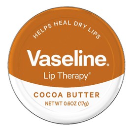 Vaseline Lip Therapy Lip Balm Tin, Cocoa Butter, 0.6 oz