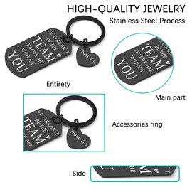 Davrock Gifts For Boss Gifts For Boss Women Men Manager Gifts Coworkers Employees Work Team From Boss In Bulk Going Away Thank You Retirement We Are Without You Keyrings