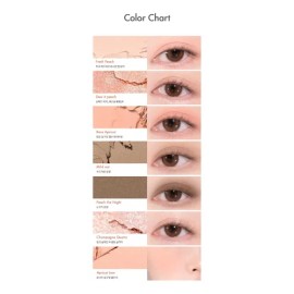 Romnd Romand Bare Layer Palette Sombra Con Blush Ojos Rubor                                                                                           