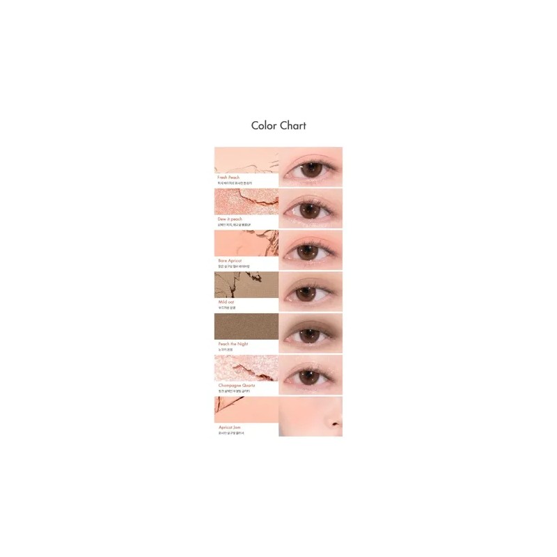 Romnd Romand Bare Layer Palette Sombra Con Blush Ojos Rubor