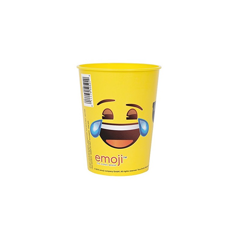 Unique Plastic Stadium Cup - 16oz, Emoji Faces, 1 Pc