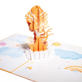 myDreamwork® Premium Birth Card Universal - Includes Envelope - Gifts Baby Shower - Baby Card Birth, Greeting Card Birth, Card Birth Girl, Boy (20 x 15 cm)