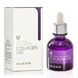 MIZON Suero Facial con Colágeno 30 ml - Serum Antiedad e Hidratante Coreano - Skincare Coreano con Acido Hialuronico para Piel Firme y Suave - Sérum Facial Original Skin Energy Collagen 100