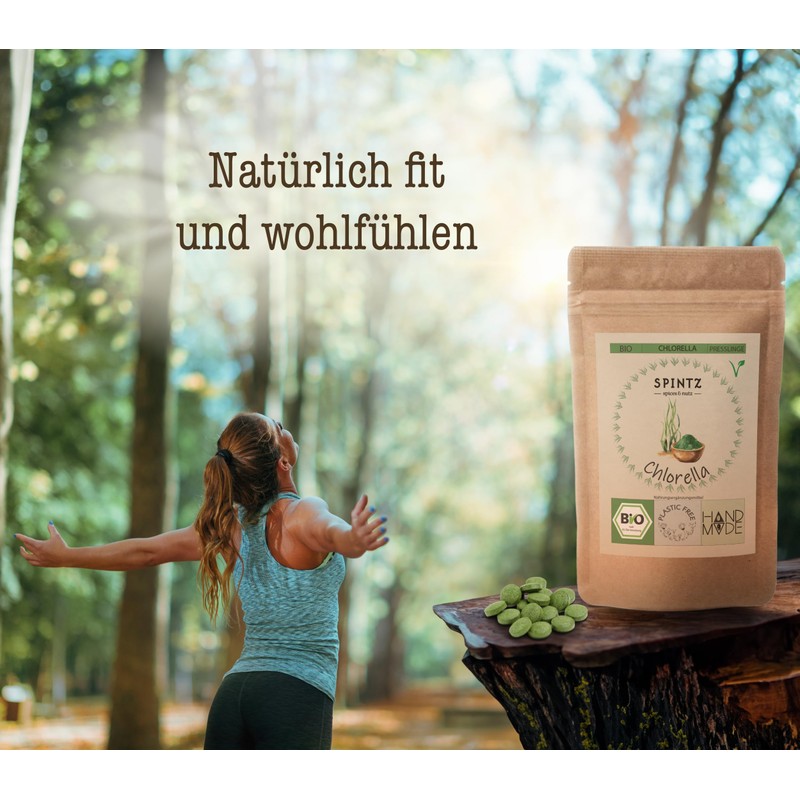 SPINTZ SPINTZ? 1000 Stk. Bio Chlorella Bio Presslinge 100% kontrolliert