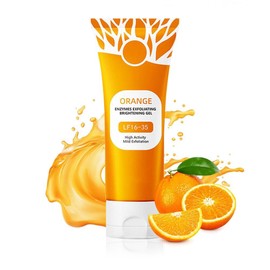 Gel Exfoliante de Naranja, Exfoliante Facial Hidratante de Limpieza Profunda, Exfolia Suavemente, Elimina los Puntos Negros para Todo Tipo de Pieles  