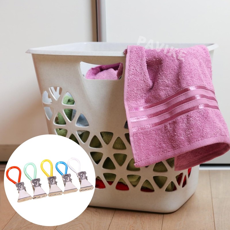 PAVIKE Towel Clips Set of 5 Kitchen Towel Clips Household