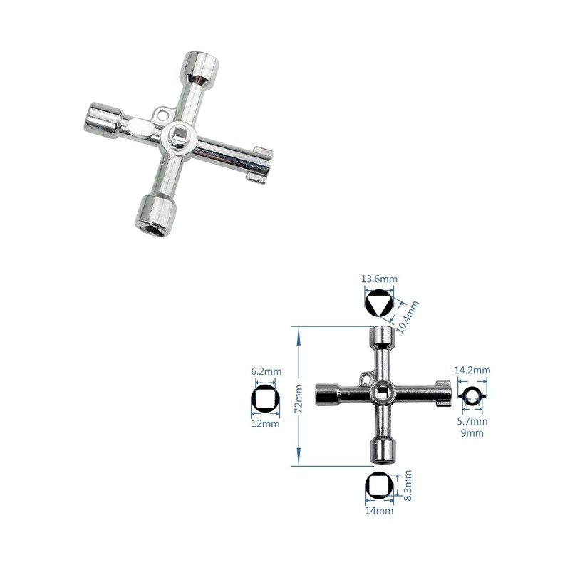 DGBRSM 6IN1 Multi-functional Utility Key Kit for Various Valves Such