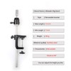 AliLeader Mannequin Head Clamp Stand Mannequin Head Table Clamp C