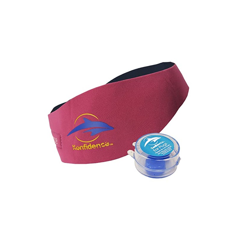 Konfidence Aquaband Swimming Ear Band - Pink (Adult)