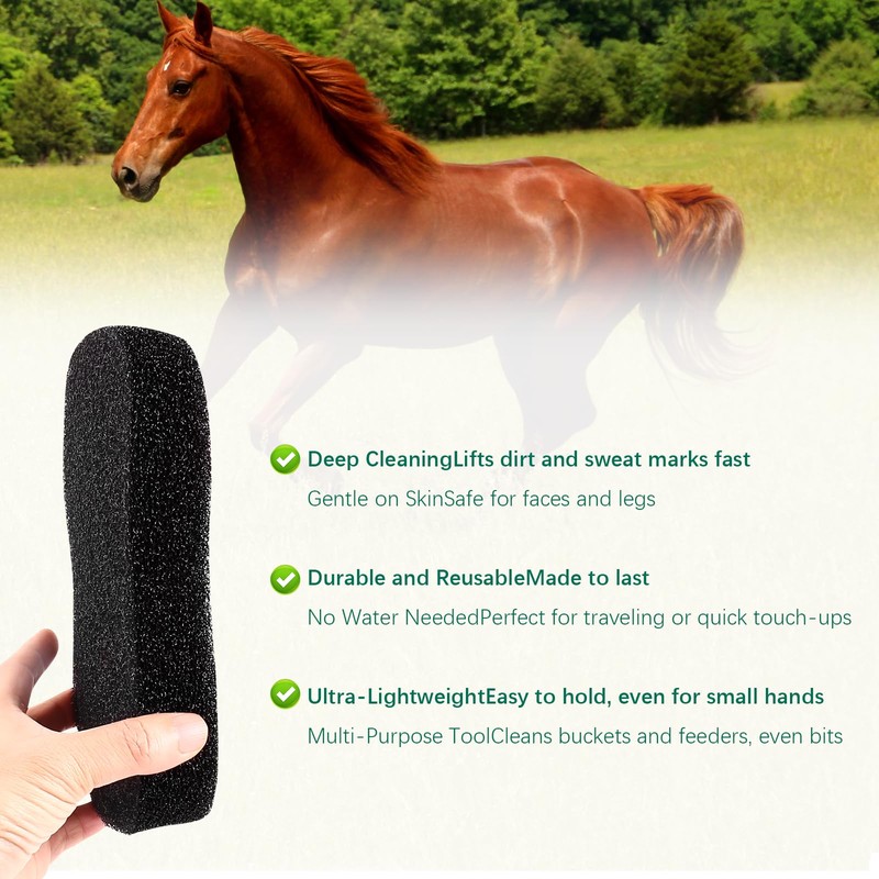 Body Sponge for Horse Washing and Massage,Horse Grooming Sponge Brush