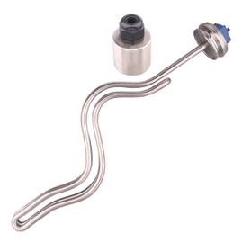 DERNORD 1.5" Inch (OD50.5mm) Tri-clamp Ripple Heating Element Electric Immersion Water Heater 240V 4500W