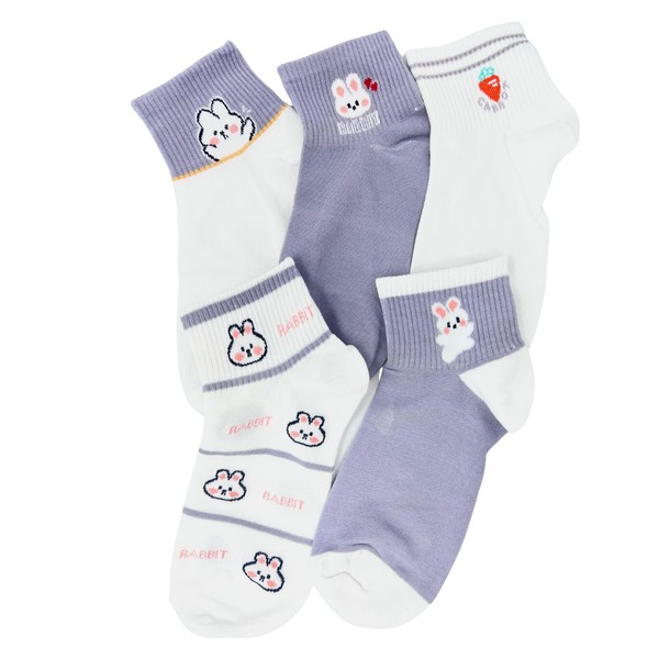 Generic 10 Pairs of Cute Women Socks | Bunny Character