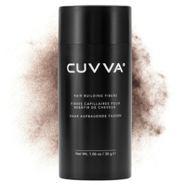 CUVVA Hair Building Fibers (30g) - Instantly Fill in Fine and Thinning Hair to Create a Thicker, Fuller Look - 13 Different Shades for Men & Women - Medium Brown
