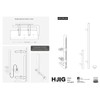 M4TEC Adjustable Door Handle Jig Drill Guide - H-JIG Cabinet