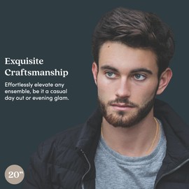 KEZEF Sterling Silver 1.5mm Figaro Chain Necklace - 24 Inch Italian Jewelry for Men & Women - Diamond Cut Rose Gold Plated Necklace