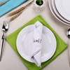 Bismillah Letter Napkin Rings Set of 6, Metal Napkin Ring