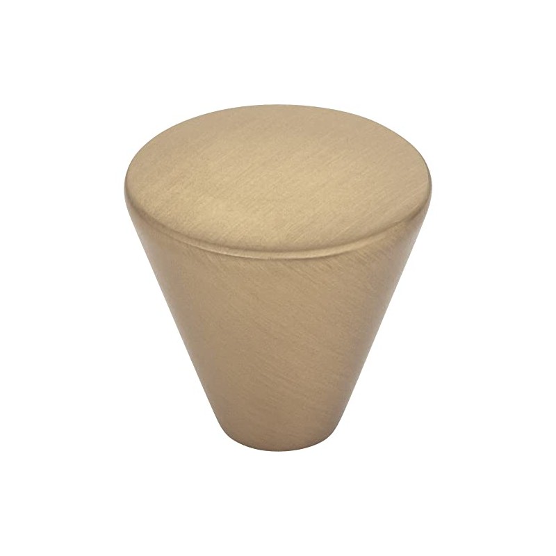 Elements 1" Diameter Satin Bronze Conical Sedona Cabinet Knob