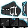DURATECH Super-Thin Open End Wrench Set, Metric, 8-Piece, Including 5.5,