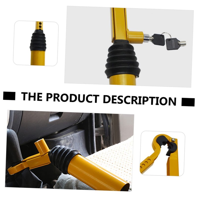 DOITOOL 1pc Durable Steel to Gear Stick Lock Anti-theft Car