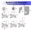 Ymtzfu 1 Pack Mailbox Lock,Mailbox Lock Replacement Heavy-Duty Cam C7120
