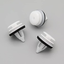 VVO Fasteners - White Plastic Clips. Outer Windshield or A-pillar trim. Compatible with some Mini Clubman, One, Cooper, Hatch, Countryman, Coupe, Roadster (Pack of 10 Clips)
