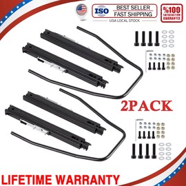 Racewill 2 Pack Seat Slider Seat Mounting Track Assembly Kit Universal For NRG Sparco NEW