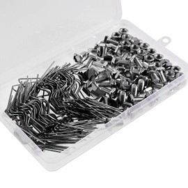Fippy 230 x Greenhouse Clips, Stainless Steel Greenhouse Clips, Fastening Greenhouse Accessories, Includes Z Clips, Greenhouse Accessories, Screws