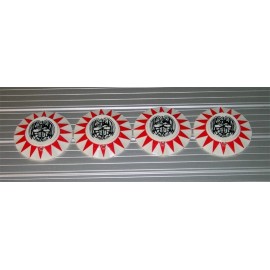 Bally PARAGPN Pinball Machine POP BUMPER CAP SET