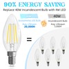 GvvooHome Candelabra Light Bulbs 40 watt, Chandelier Light Bulbs Non-Dimmable