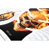 BIKE-label Tank Pad 3D Motorcycle Sticker Ghost Rider Compatible with