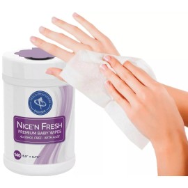 HealthandOutdoors Nice'n Fresh Premium Baby Wipes (140 Count Can) Alcohol Free with Aloe