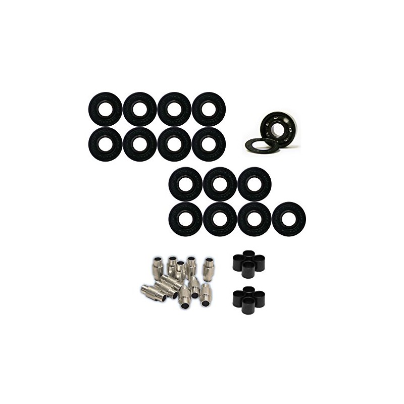 Labeda Addiction Roller Hockey Wheels + Hybrid Ceramic Bearings White