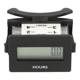 3410-2010 | TRUMETER Hour Meter, 10-300VAC/DC Input, 8 Digit, Rectangular with Fixing Clip, External Reset