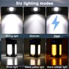 Foldable LED Camping Lantern with 2000mAh & Solar Charging -