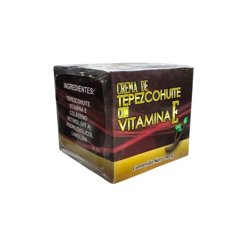 Crema De Tepezcohuite Con Vitamina E Natural De 140 G