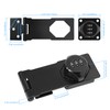 Redunest Password Rotary Hasp Locks,Black 1 Pack Cabinet Locks with