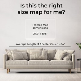 Push Pin Travel Maps Customizable Wall Art - Earth Toned US - Black Frame - Framed Pin Map, Includes 150 Pins - Handcrafted in USA - 27.5" x 39.5"