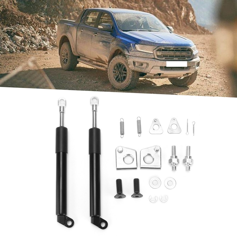2PCS Hydraulic Trunk Support Smooth Drop Carbon Steel Replacement for