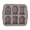 Molde de silicona con 6 tumbas ideal para halloween paratus