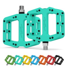 MZYRH MTB Bicycle Pedals Nylon 3 Bearings Composite 9/16 Mountain Bike Pedals High Strength Non-Slip Bicycle Pedals Surface for Road BMX MTB Fixie Bikesflat