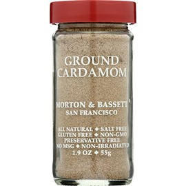 Morton & Bassett Ground Cardamom, Salt Free, Non GMO, 1.9 Ounces (Pack Of 3)
